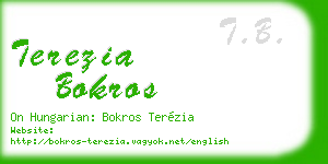 terezia bokros business card